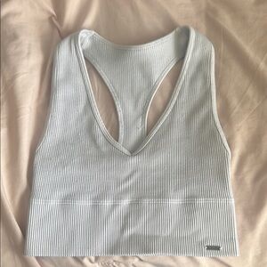 Hollister - Gilly Hicks White Ribbed Sports Bra